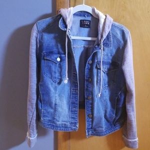 sweatshirt jean jacket